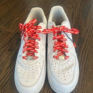 Nike Supreme Air Force One lows, size 9.5 mens